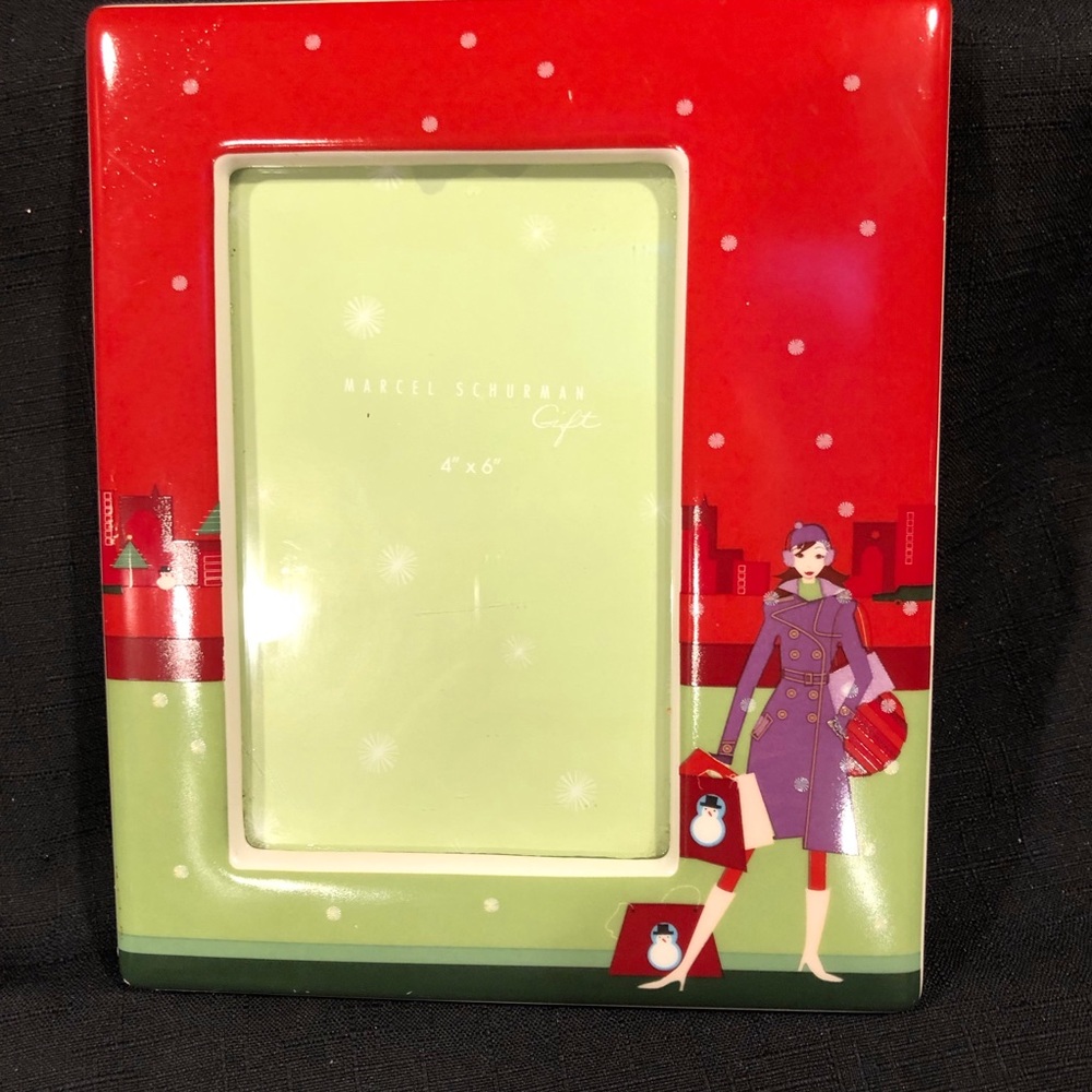 Marcel Schurman Ceramic Picture Frame 4” x 6” pict